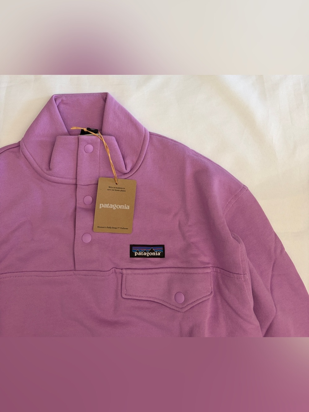 Patagonia Daily Snap-T Pullover P/O Women's Size S Brisk Purple - Picture 1 of 11